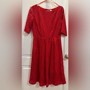 Sangria Cocktail dress size 6 Red